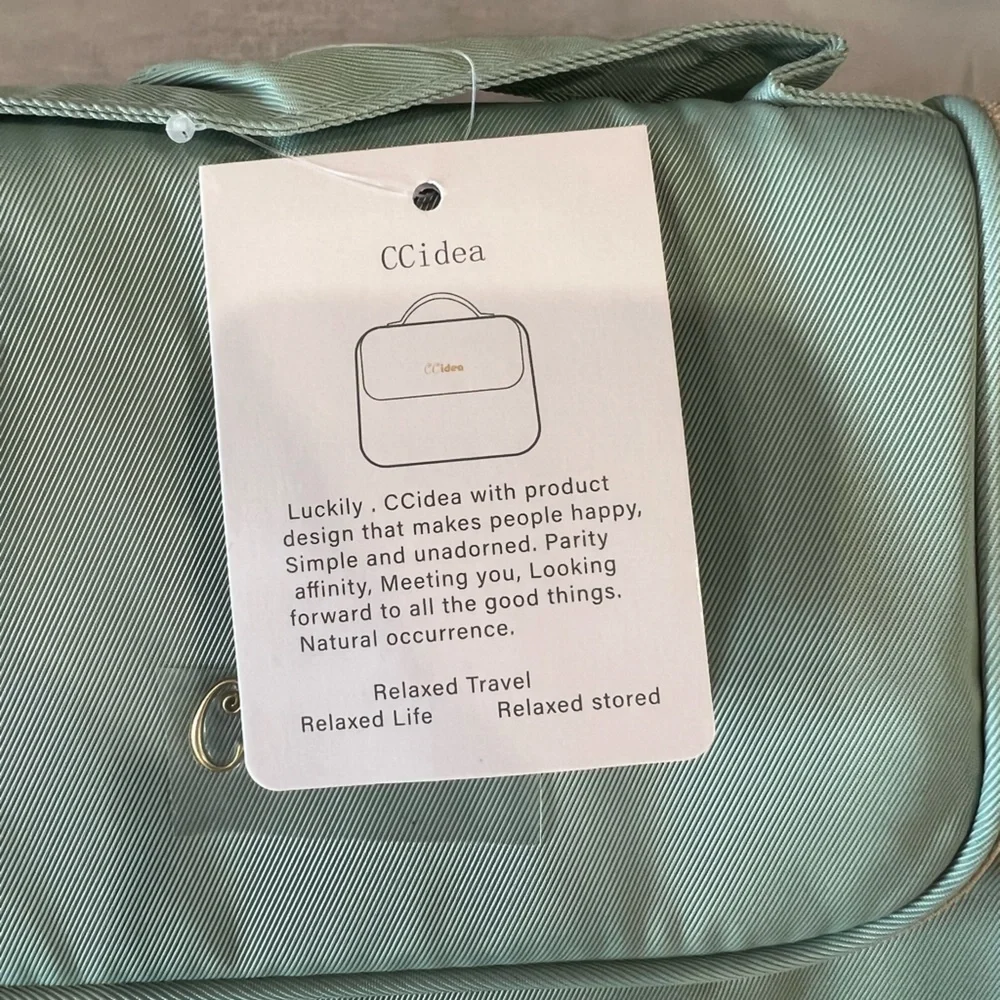 CCIDEA Cosmetic Bag Makeup Bag Large Toiletry Bag Organizer (Green)